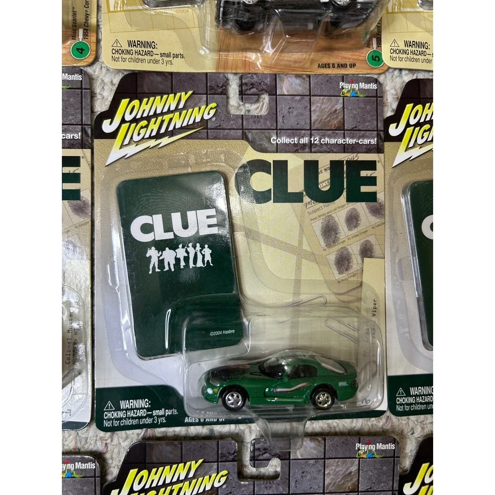 Johnny Lightning Clue Character Cars Lot Of 9 New In Package Collectible‎ Toys